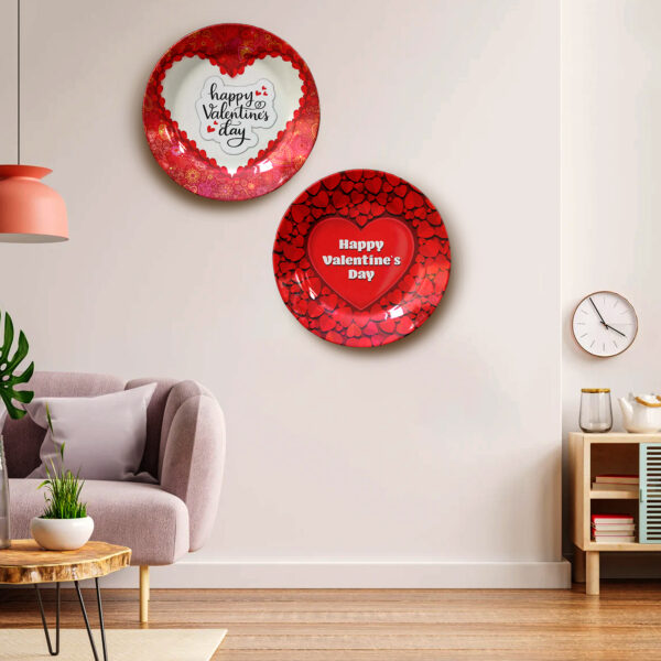 Valentine Day Wall Plates