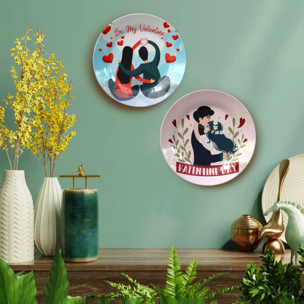 Valentine Day Wall Plates