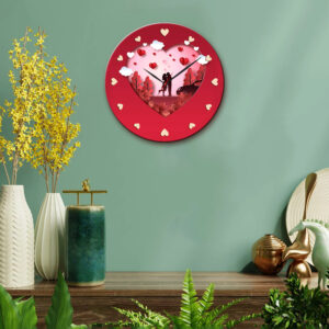 Valentine's Day Round Wall Clock