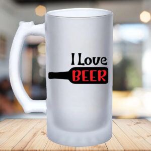 Designer Frosted Beer Mug