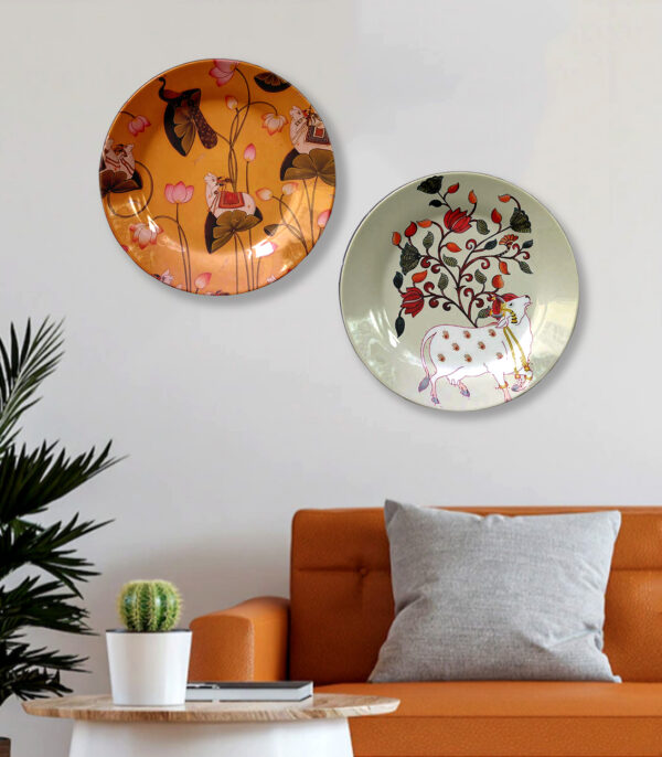 Pichwai Wall Designer Plate