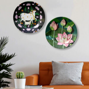 Pichwai Wall Designer Plates