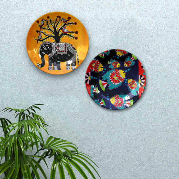 Madhubani Wall Decor Plates