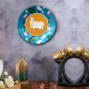 Pichwai Ceramic Wall Plate